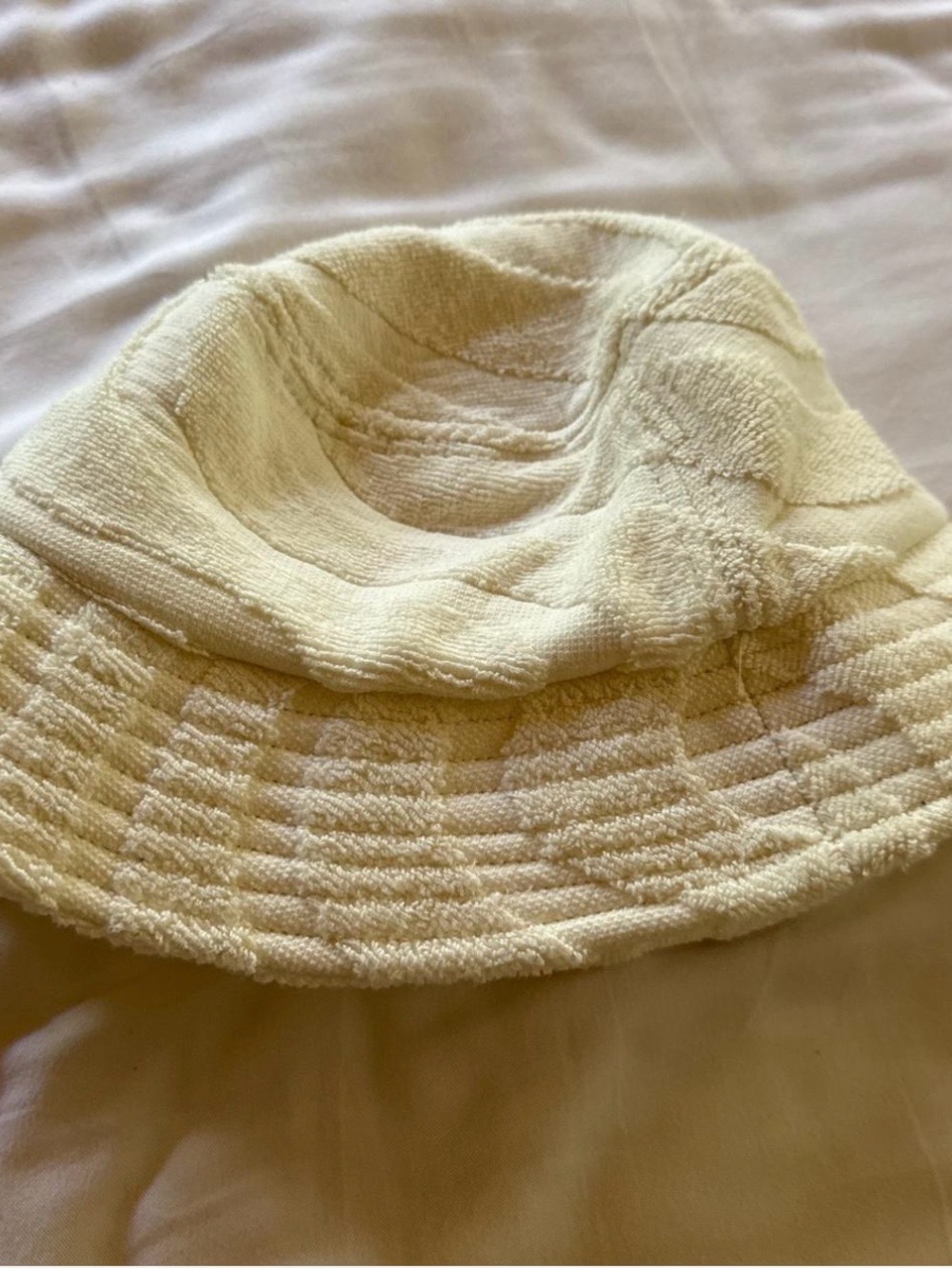Monday Swimwear Cream Terry Bucket Hat